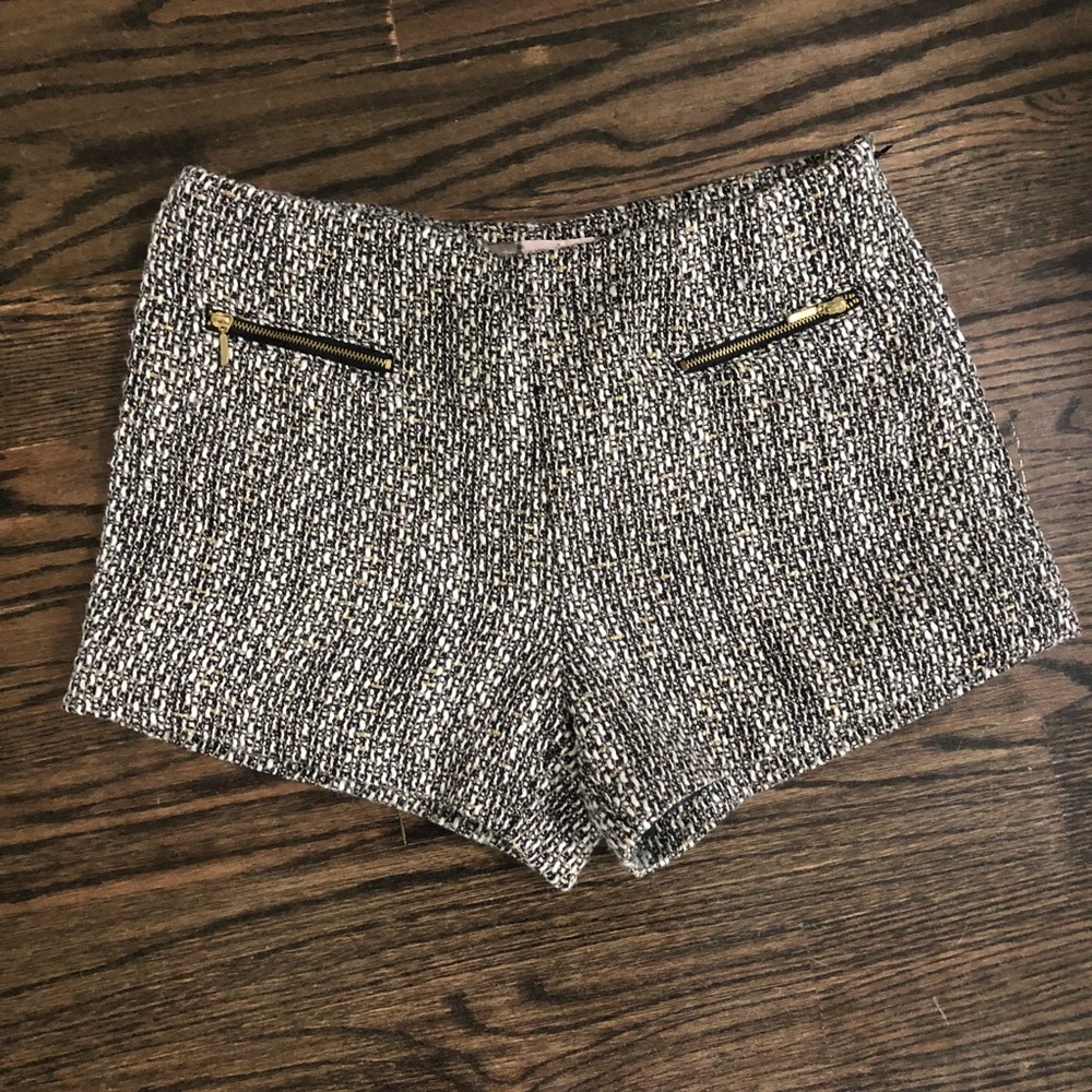 Gold and black dressy shorts